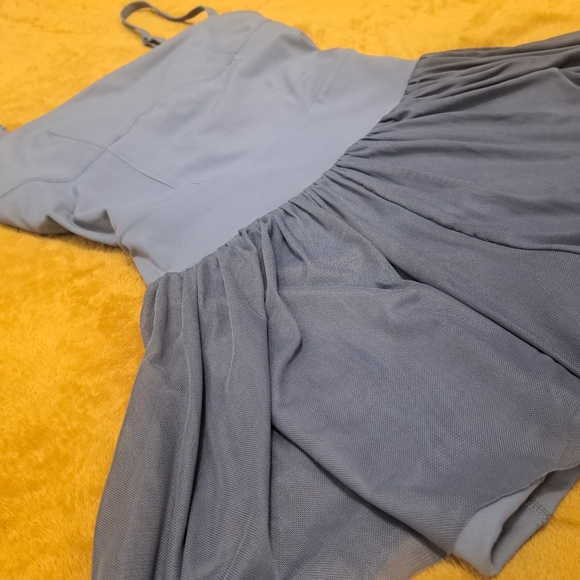 Blogilates Women's Pirouette Steel Blue Romper - Picture 3 of 6